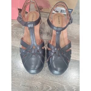 Cobb Hill Women's Black Leather 10 Aubrey Heel‎ Shoe Closed Toe
